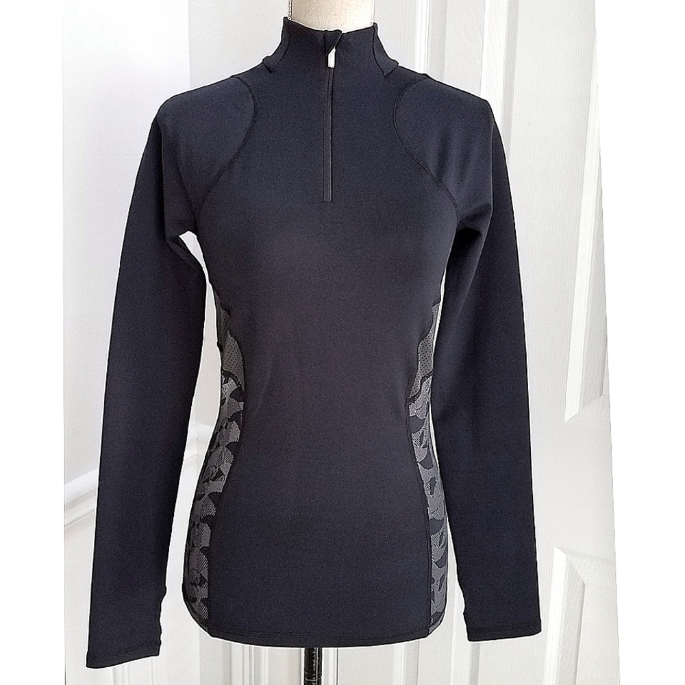 Sweaty Betty Thermodynamic Quarter‎ Zip Reflective Run Shirt Top Size XS